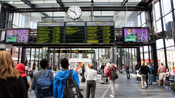 Bild från järnvägsstation