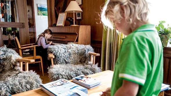 Retromysig inredning på Kolåsens Fjällhotell Retromysig inredning på Kolåsens Fjällhotell