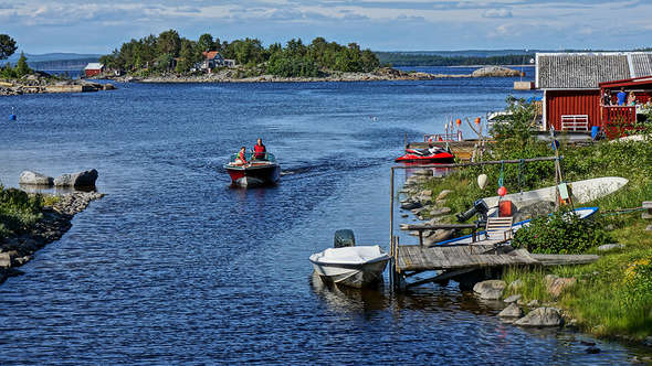 Spikarna fiskeläge utanför Sundsvall