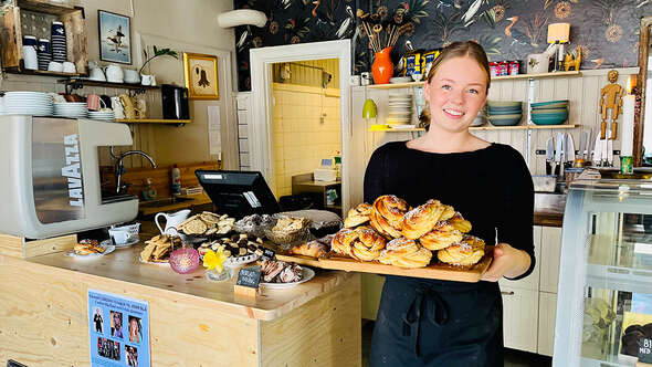 Café Walters fika i Enköping