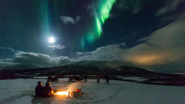 Norrsken i Abisko