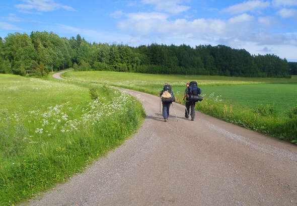 Vandrare på Sörmlandsleden Vandrare på Sörmlandsleden