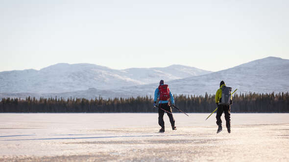 Ice skating on Åre lake Ice skating on Åre lake