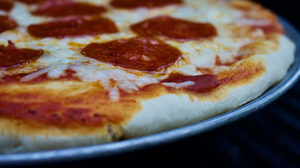 Pizza i närbild Pizza i närbild