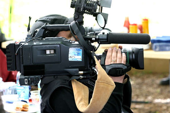 Man med filmkamera Man med filmkamera