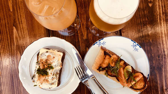 Smørrebrød på Kafé Marmeland Smørrebrød på Kafé Marmeland