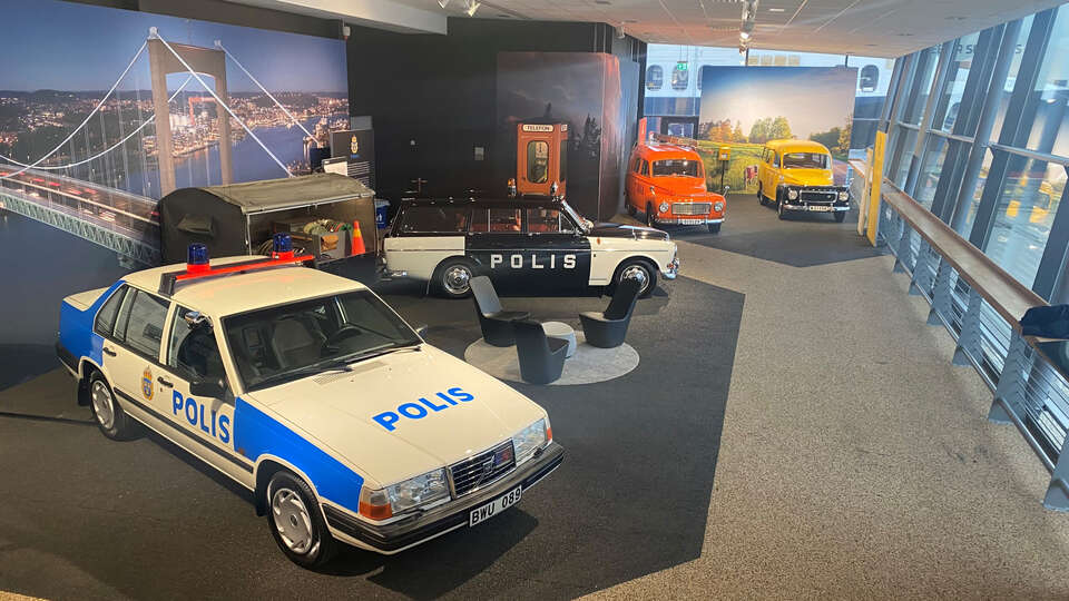 Volvo museum Göteborg. Bilhall. 