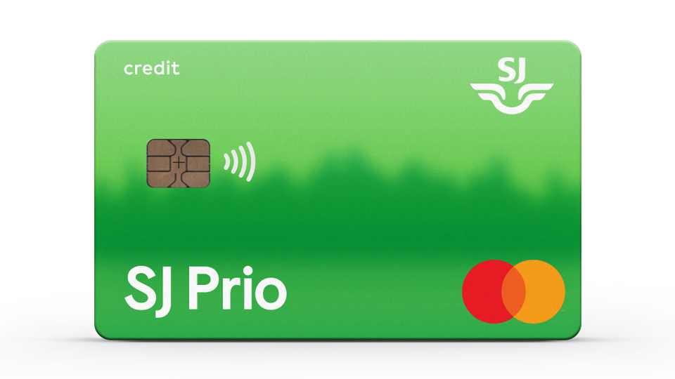 Foto på kreditkortet SJ Prio Mastercard