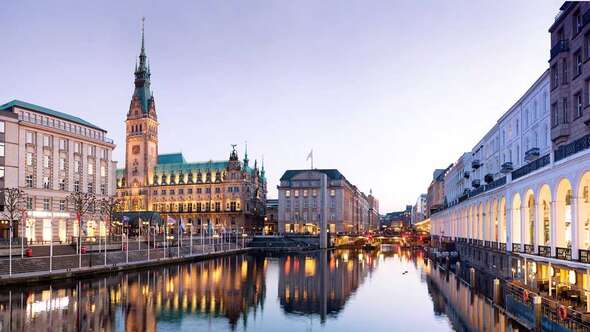 Utsikt över Hamburg