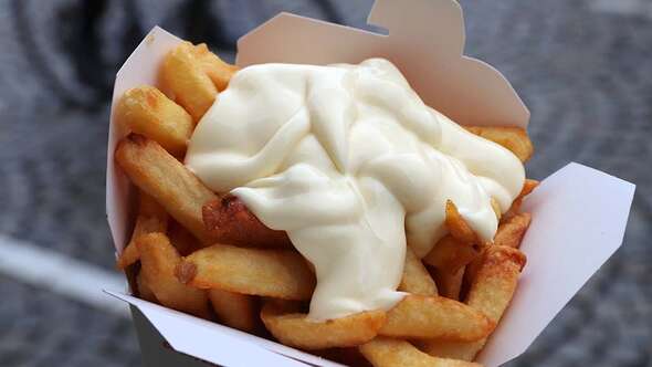 Pommes frites i Amsterdam