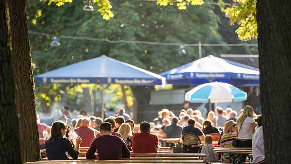 Biergarten i Berlin