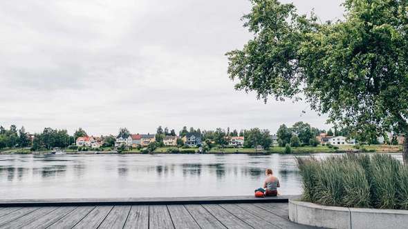 Strandpromenaden i Umeå