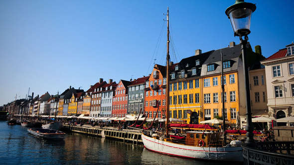 Nyhavn in Copenhagen, Denmark.