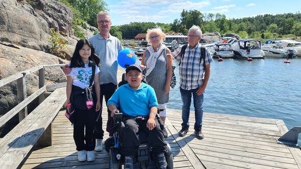 Liam besöker Stockholms skärgård med familjen